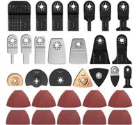 Lot de 100 accessoires oscillants set de lames et outils multifonctions pour Fein Multimaster Dremel Dewalt Makita Einhell