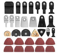 Lot de 100 accessoires oscillants, set de lames et outils multifonctions pour Fein Multimaster Dremel Dewalt Makita Einhell