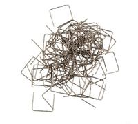 Lot de 100 agrafes à chaud 0,6/0,8 mm en acier inoxydable pour réparation de pare-chocs de voiture et pièces de soudure (agrafes plates de 0,6 mm)