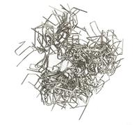 Lot de 100 agrafes à chaud 0,6 mm 0,8 mm pour kit de réparation de soudeur en plastique, fixations en acier inoxydable pour pare-chocs de voiture, clous de soudure prédécoupés (B)