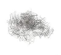 Lot de 100 agrafes à chaud 0,6 mm 0,8 mm pour kit de réparation de soudeur en plastique, fixations en acier inoxydable pour pare-chocs de voiture, clous de soudure prédécoupés (H)