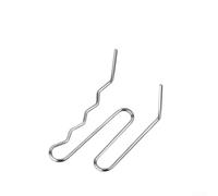 Lot de 100 agrafes à chaud en acier inoxydable 0 6/0 8 mm pour clous de soudure en plastique pré-découpés pour réparation de pare-chocs de voiture et outils de soudage en plastique (E)