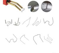 Lot de 100 agrafes à chaud pour réparation de pare-chocs de voiture, 0 6 mm/0 8 mm, matériau en acier inoxydable, pour soudure plastique (E)