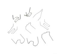 Lot de 100 agrafes à chaud pour réparation de plastique et soudure pour diverses applications (E)