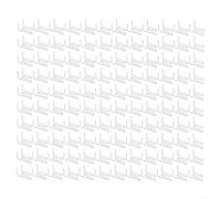 Lot de 100 agrafes à chaud pré-découpées pour soudage plastique 0 6/0 8 mm Clous en acier inoxydable pour réparation de pare-chocs de voiture Outils de soudeur en plastique (H)