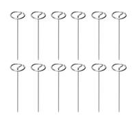 Lot de 100 agrafes rondes pour paysage, tête pointue de 150 mm de long, piquets de jardin galvanisés, piquets de couverture de sol, piquets en tissu pour extérieur, jardinage, barrière contre les