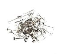 Lot de 100 aiguilles de rechange en acier pour sol et carrelage - Égaliseur de positionnement en forme de T pour maintenir la planéité du carrelage (0,9 mm, 100 pièces)