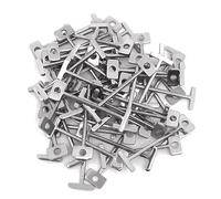 Lot de 100 aiguilles en T de rechange en acier pour nivellement de carrelage de 1,5 mm, outils de construction pour écart de carrelage de 2 mm