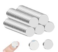 Lot de 100 Aimants Autocollants 10x1mm,Aimant Frigo Néodyme Puissants,Aimants de Frigo,Aimant Autocollant Puissant,Petit Aimant,Petit AimantPuissant,pour Tableau,Frigo,Images,Carte,Tableau Blanc