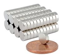 Lot de 100 aimants en néodyme N52 - Disque magnétique puissant de 6 mm de diamètre - 6 x 2 mm d'épaisseur - Aimants ronds en néodyme - Tableau d'affichage - Tableau blanc