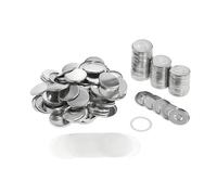 Lot de 100 aimants for réfrigérateur, 25 mm, 32 mm, 44 mm, 58 mm, for la fabrication de badges et accessoires Polyvalent(32mm 100PCS)