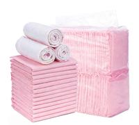 Lot de 100 Alèse Jetable Bébé, Matelas à Langer pour Bébé, Tapis de Change Absorbant avec Surface Douce et Imperméable pour Table à Langer, Lit Bébé, Voyage, 33 x 45 cm