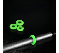 Lot de 100 anneaux d'arrêt de canne à pêche avec matériau élastique et diamètre extérieur 25 mm, 30 mm, 33 mm conçus pour éviter le glissement et protéger l'équipement (M)