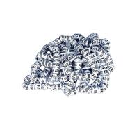 Lot de 100 anneaux de jambe de colombe de pigeon 2024 - Anneau d'entraînement blanc de 8 mm de diamètre