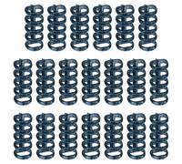 Lot de 100 anneaux de reliure à 5 anneaux en plastique ronds pour feuilles mobiles, fournitures de bureau (bleu foncé)