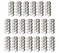 Lot de 100 anneaux de reliure à 5 anneaux en plastique ronds pour feuilles mobiles, fournitures de bureau (noir et blanc)