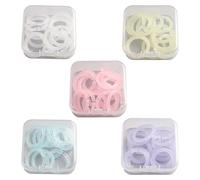Lot de 100 anneaux de reliure colorés de 15 mm de diamètre - Classeur amovible pour scrapbooking, notes, cartes