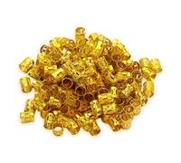 Lot de 100 anneaux d'extension de cheveux en aluminium - Accessoires de coiffure pour cosplay, défilés de mode et festivals - Anneaux de cheveux tendance pour un style quotidien