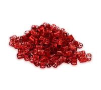 Lot de 100 anneaux d'extension de cheveux en aluminium pour tresses, dreadlocks, accessoires de style pratiques pour fêtes, cosplay, anneaux en aluminium pour tresses