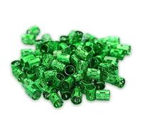 Lot de 100 anneaux d'extension de cheveux en aluminium pour tresses, dreadlocks, accessoires de style pratiques pour fêtes, cosplay, anneaux en vrac pour dreadlocks