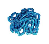 Lot de 100 anneaux d'identification pour jambe de pigeon 2024 Bleu Diamètre 8 mm