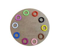 Lot de 100 anneaux élastiques pour pattes de pigeon, couleurs mélangées, 8 mm, pour identification des pigeons,8mm