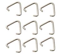 Lot de 100 anneaux ouverts en métal en forme de triangle pour fabrication de bijoux et porte-clés Argenté