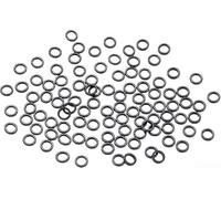 Lot de 100 anneaux Tippet en acier inoxydable pour pêcheurs à la mouche ayant besoin de connecteurs fiables qui maintiennent l'intégrité sous une tension de ligne soutenue (2 mm)