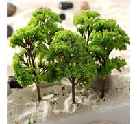 Lot de 100 arbres miniatures - Accessoires de modélisme - Train - Arbres - Paysage - Diorama - Arbre architecture - Pièces - Modèles d'arbres pour bricolage - Mini paysage