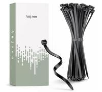 Lot de 100 attaches autobloquantes en nylon robuste de qualité supérieure - 120 mm x 2,5 mm - Résistance à la traction de 8,2 kg - Noir