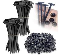 Lot de 100 Attaches-câbles universelles en nylon,Serre-câbles autobloquants robustes,Fixation Rapide,Résistants aux UV