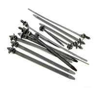 Lot de 100 attaches de câble en nylon pour sécuriser le harnais de véhicule et pour la compatibilité de la bande de fermeture éclair