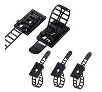 Lot de 100 attaches de câble noires solides pour extérieur - Attaches adhésives pour câbles de bureau