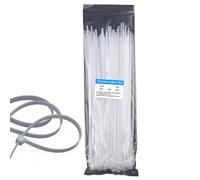 Lot de 100 attaches de câble réglables en nylon noir autobloquantes pour la maison, le jardin, les ateliers. Quantité suffisante : 100 grands serre-câbles réutilisables avec