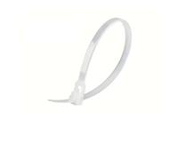 Lot de 100 attaches de câble réutilisables avec bouton-poussoir | Attaches à glissière en nylon mélangé noir et blanc - Sangles amovibles pour gestion des câbles à la maison, au bureau et à l'atelier