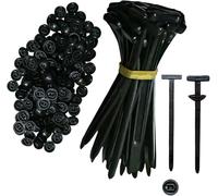 Lot de 100 attaches de câble universelles en nylon robuste autobloquant - Attaches de câble en plastique - Outil multifonction pour réparation quotidienne de voiture - Fixation rapide