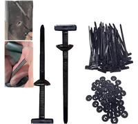 Lot de 100 attaches de câble universelles en nylon - Robustes - Autobloquantes - Outil multifonction en plastique pour réparation quotidienne de voiture