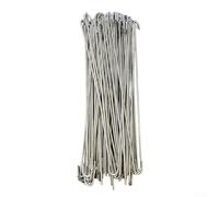 Lot de 100 attaches de clôture robustes en aluminium de calibre 11 pour maillon, niche de jardin, utilisation en extérieur, antirouille (25,4 cm)