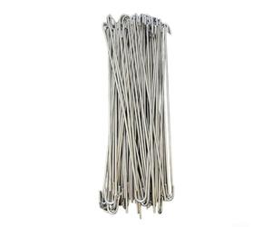 Lot de 100 attaches de clôture robustes en aluminium de calibre 11 pour maillon, niche de jardin, utilisation en extérieur, antirouille (25,4 cm)