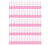 Lot de 100 attaches de sécurité numérotées en plastique rose pour sacs à main, bagages, vêtements, chaussures, colis postaux