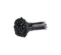Lot de 100 attaches en nylon, série 8, largeur 7,5 mm, for câble, fil plastique, sangle fixe, autobloquante, résistante à la traction Gestion des Câbles(Black,8x300mm)