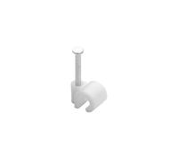 Lot de 100 attaches-fils, Diamètre de 4 à 7 mm, L.20 mm, Blanc