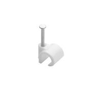 Lot de 100 attaches-fils, Diamètre de 8 à 12 mm, L.26 mm, Blanc