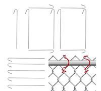 Lot de 100 attaches métalliques en aluminium pour pelouse, arrière-cour résidentielle, jardin commercial, terrasse, aire de jeux, jardin