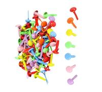 Lot de 100 attaches parisiennes rondes multicolores en métal pour scrapbooking, motif fleur et cœur pour l'école, les loisirs créatifs, le scrapbooking