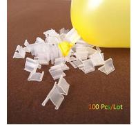Lot de 100 attaches-rapides pour ballons - Ballon décoratif - Pompe incluse
