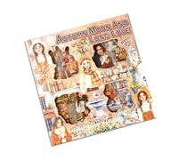 Lot de 100 autocollants à motifs floraux pour scrapbooking, journaux, feuilles en PET pour enfants, loisirs créatifs, autocollants mignons