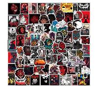 Lot de 100 autocollants Anime Berserk en vinyle imperméables pour ordinateur portable, bouteilles d'eau, voiture, moto, vélo, skateboard, pare-chocs, bagages, autocollants esthétiques pour adolescents