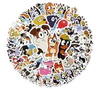 Lot de 100 autocollants Blu-ey pour enfants, autocollants imperméables mignons pour valise, vélo, ordinateur portable, voiture, tatouage, bricolage, autocollants en vinyle pour fête d'anniversaire