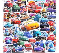 Lot de 100 autocollants colorés en vinyle imperméable motif voiture de course pour enfants, adolescents et adultes, décalcomanies tendance pour guitare, ordinateur portable, bouteilles d'eau
